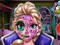 Gioco Trucco di Halloween Spaventoso di Elsa in linea