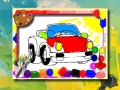 Gioco Libro da colorare auto dei cartoni animati in linea