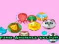 Gioco Trova animali vettoriali in linea