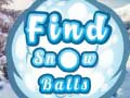 Gioco Trova le Palline di Neve in linea