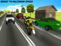 Gioco Stunt in Moto nel Traffico Autostradale in linea