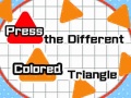 Gioco Premi il triangolo di colore diverso in linea