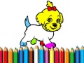 Gioco Tornati a scuola: Libro da colorare per cani in linea