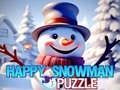 Gioco Puzzle Pupazzo di Neve Felice in linea