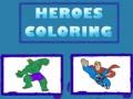 Gioco Colora gli Eroi in linea