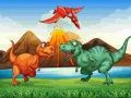 Gioco Dinosauri Colorati Match 3 in linea