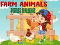 Gioco Sfida di Puzzle sugli Animali da Fattoria in linea