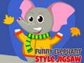 Gioco Puzzle stile elefante divertente in linea