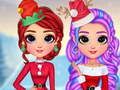 Gioco Outfit di Natale per ragazze arcobaleno in linea