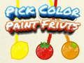Gioco Scegli il colore Dipingi i frutti in linea