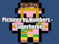 Gioco Immagini per Numeri - Supereroi in linea