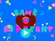 Gioco Donut uguale e diverso in linea