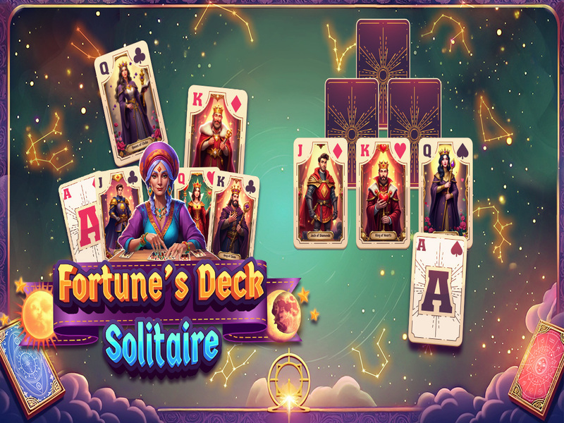 Gioco Solitaire del mazzo di Fortune in linea