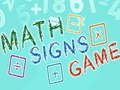 Gioco Gioco dei Segni Matematici in linea