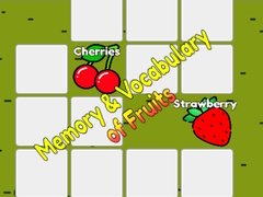 Gioco Memoria e Vocabolario della Frutta in linea