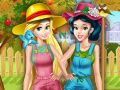 Gioco Principesse al lavoro nel giardino in linea