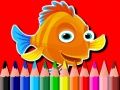 Gioco Ritorno a scuola: Libro da colorare pesci in linea