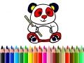 Gioco Torna a Scuola: Disegno del Panda in linea