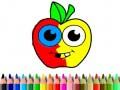 Gioco Tornare a Scuola: Libro da Colorare di Mele in linea