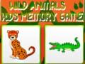 Gioco Gioco di memoria per bambini con animali selvatici in linea