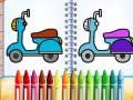 Gioco Libro da colorare bicicletta carina in linea