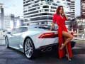 Gioco Puzzle Ragazze e Auto 2 in linea