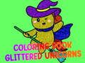 Gioco Libro da colorare Unicorni glitterati in linea