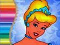 Gioco Libro da Colorare per Cenerentola in linea
