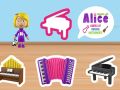 Gioco Mondo delle Forme degli Strumenti Musicali di Alice in linea