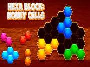 Gioco Blocco hexa: cellule di miele in linea