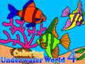 Gioco Colorazione del Mondo Sottomarino 4 in linea