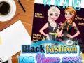 Gioco Moda nera per la copertina di Vogue in linea