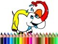 Gioco Torna a scuola: Colorare l'elefante in linea