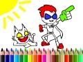 Gioco Tornare a Scuola: Libro da Colorare dei Titani in linea