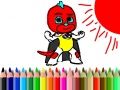 Gioco Tornare a Scuola: Coloring del Ragazzo Mascherato in linea