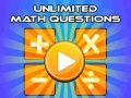 Gioco Domande di Matematica Illimitate in linea