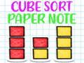 Gioco Cubo Ordina Nota di Carta in linea