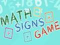 Gioco Gioco dei Segni Matematici in linea