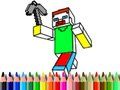 Gioco Tornare a scuola: Colorazione Minecraft in linea