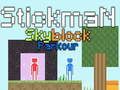 Gioco Parkour Stickman Skyblock in linea Gioco Parkour Stickman Skyblock in linea