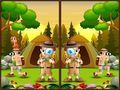 Gioco Trova 5 Differenze Camping in linea