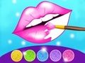 Gioco Gioco di Colorazione Labbra Glitterate in linea
