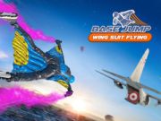 Gioco Base Jump volo con tuta alare in linea