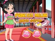 Gioco Design di scarpe per la principessa Mulan in linea Gioco Design di scarpe per la principessa Mulan in linea