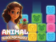 Gioco Puzzle pop di blocco animale in linea