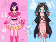 Gioco Bambola anime- ragazza cosplay fai-da-te in linea