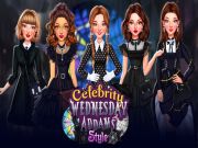 Gioco Celebrity Mercoledì Style Addams in linea