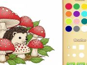 Gioco Libro da colorare di animali da cartone animato per bambini in linea
