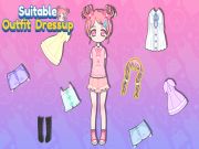 Gioco Dressup adatto in outfit in linea