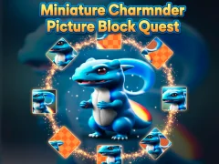 Gioco Missione del blocco di immagini di Charmander in miniatura in linea